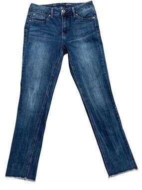 Seven7 Weekend Slim Fit Jean Flattering Straight Leg Super Stretch Denim Size 4